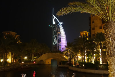 The Burj Al Arab from the Madinat