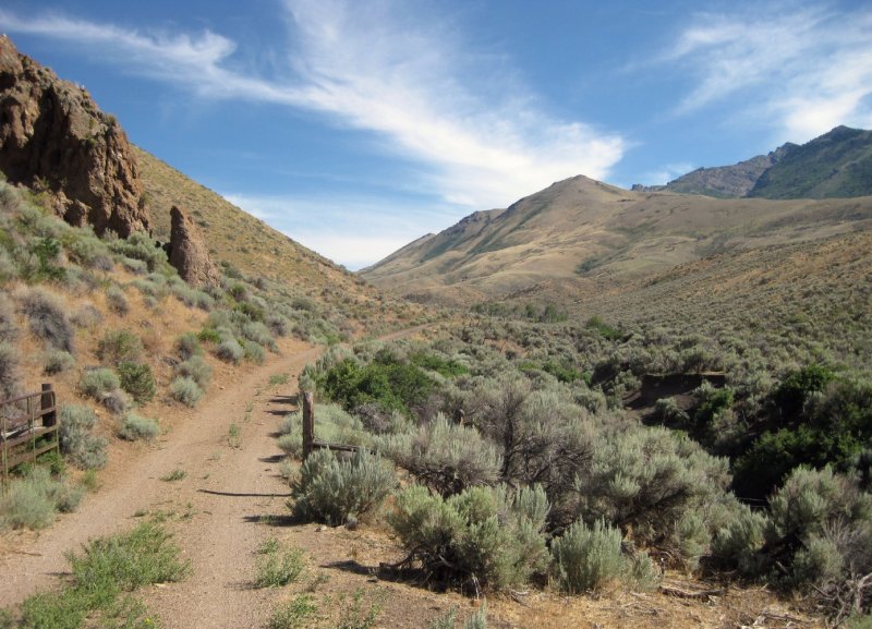 Evan Takes the Shortcut to the Campground at Angel Lake
