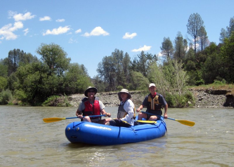 Justin Morse, Lisa Maxwell, and Larry Hazen in the Cache Creek Wilderness