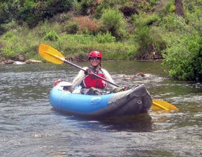 Jane Hall on the American River