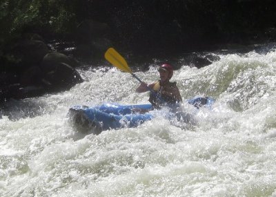 Larry Hazen in Mother's Rapid on Cache Creek