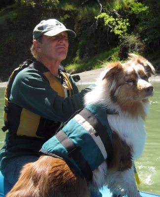 Larry and Skye Lea on the Eel River