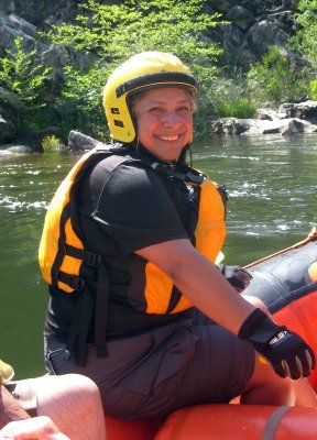 Ana Vargas on the American River Gorge