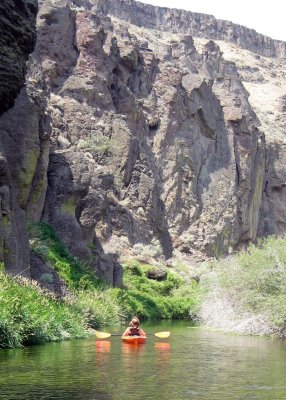 Tara Fiscus on Salmon Falls Creek