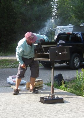 Evan Massaro Prepares to Produce a Steak Dinner