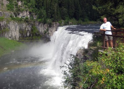 Evan Massaro at Upper Mesa Falls in Idaho