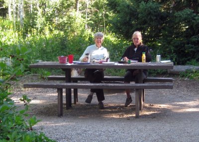 Britta and Lisa Awaiting the Massaro Magic