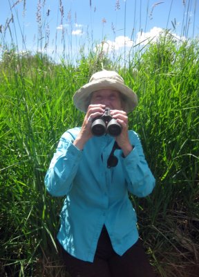 Britta Shafer, the Expedition's Birder