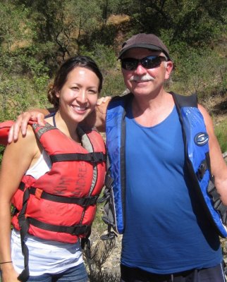 Landy Welch with Daughter Sarah on the American River