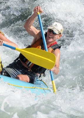 Larry Hazen at Hospital Bar on the American River