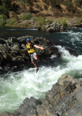 Andrey Rytikoff Levitating Over Satan's Cesspool on the American River 