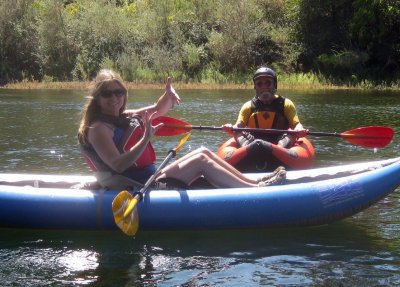 Suzie Q and Dave Hellerstein on the American River