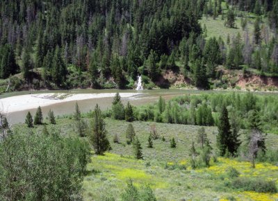 The Gros Ventre River Upstream of Slide Lake