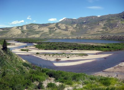 The Little Slide Lakes Section of the Gros Ventre River