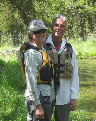 Laurie Light and Wayne Stanfield Ready to Paddle Idaho's Buffalo River from its Headwaters