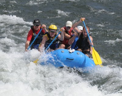 Just Above the Class III Hospital Bar Rapid on California's American River Gorge