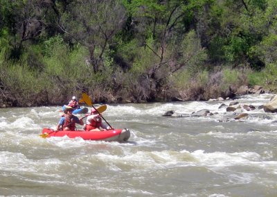 Emilie Shea and Jeff Schmelter in White Water on Cache Creek 