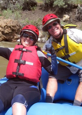 Evan Massaro and Norma Ferriz on the East Fork of the Carson -- I