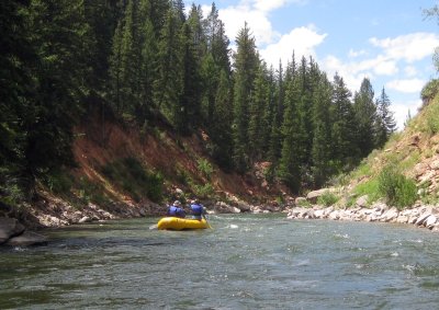Brian and Noriko Groves on Wyoming's Gros Ventre River