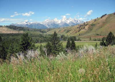 The Grand Tetons from the Gros Ventre Road