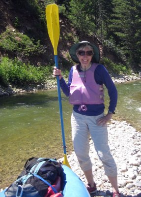 Angela Rose on Wyoming's Gros Ventre River
