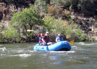 John Daly with His Son Ben and Ian Brett on the South Fork Gorge 
