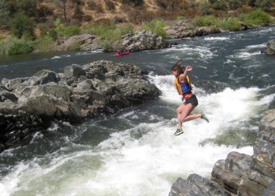 Ivana Blazenovic Leaping from Satan's Rock into the Cauldron