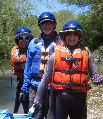 Gary Rollinson, Nazanine Arastoo and Carina Franco in the Cache Creek Wilderness