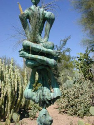 Bronze on display at the Botanical gardens