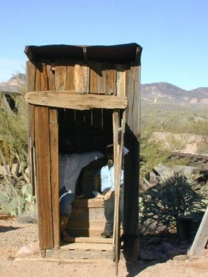 Goldfield Mining Town outhouse