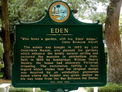 Eden Gardens State Park/History