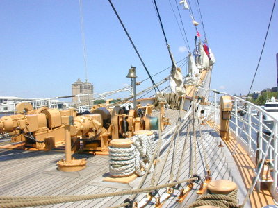 On board Coast Guard Ship in Savannah