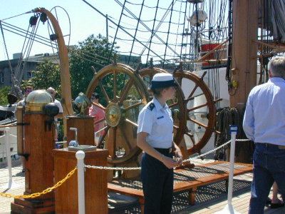 On board Coast Guard Ship in Savannah