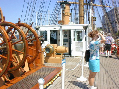 On board Coast Guard Ship in Savannah