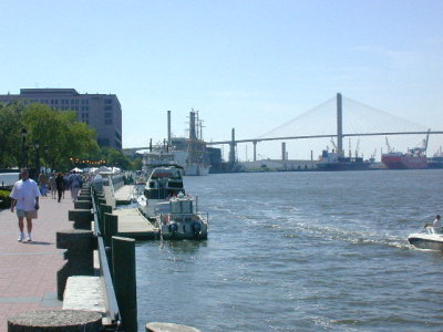 Boats on Savannah River