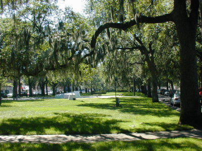 Park near the River walk