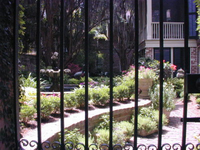 It seems like everyone in  Savannah has a beautiful courtyard like this one
