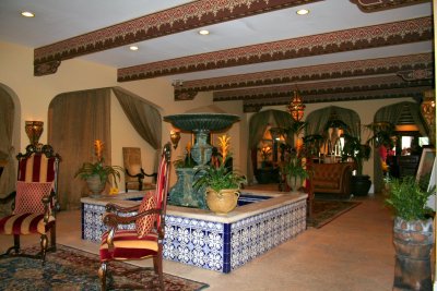 inside the Casa Monica Hotel