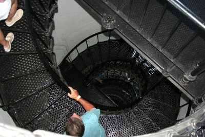 Stairs inside the lighthouse