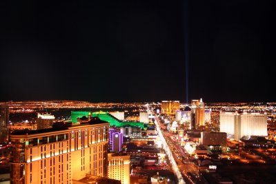 View from atop the Paris Hotel