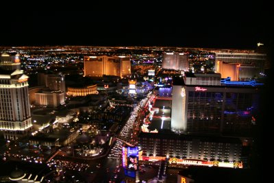 View from atop the Paris Hotel