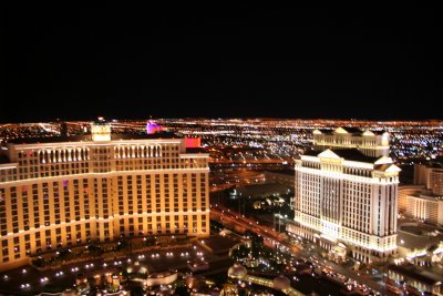 View from atop the Paris Hotel