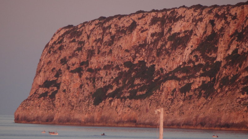 Setting Sun Shines On La Mola - Looks Like Meat!