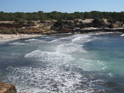 Waves at Cala Saona