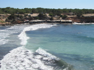 Waves at Cala Saona