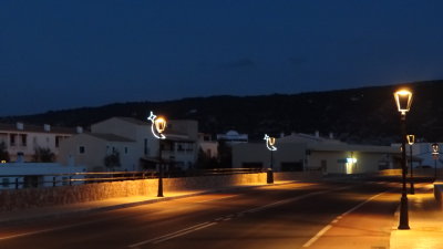 Christmas lights in Es Calo
