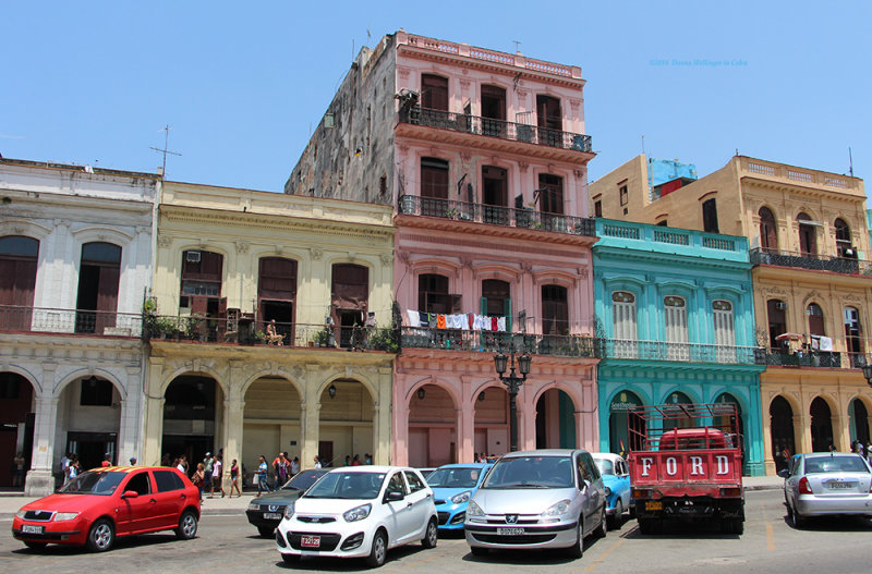 Street Block in Downtown Havana