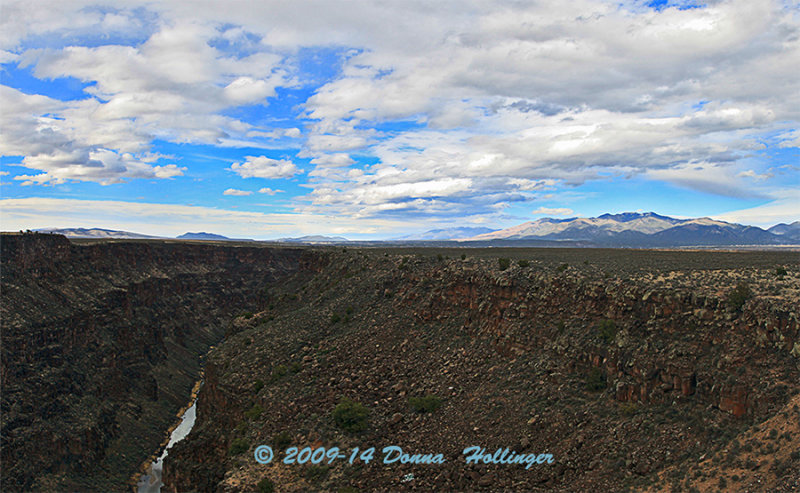 Clouds gathering over the Rio Grande Gorge