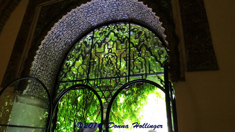 Arabic Designed Window at the Real Alcazar