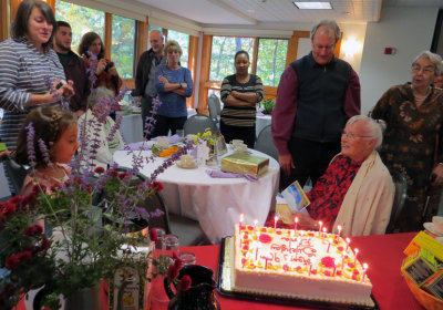 Flora's Birthday Party at 90!